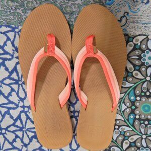 Reef Colorblock Peach Beach Flip Flop Sandals